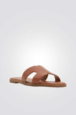 כפכף רצועות בצבע חום