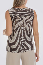 גופיה עם הדפס בצבע בז'