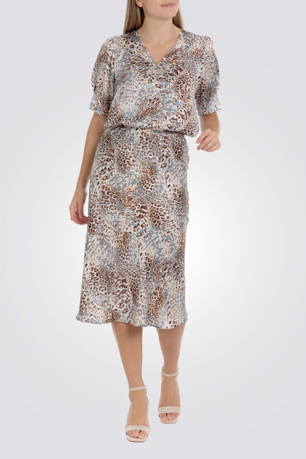 חצאית עם הדפס מנומר