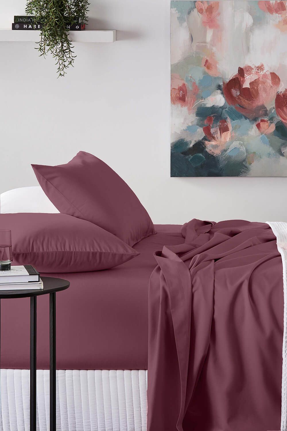 ציפית בודדת 50/70 מבמבוק כותנה דגם bordeaux