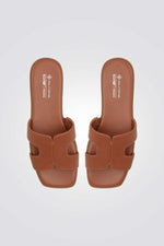 כפכף רצועות בצבע חום