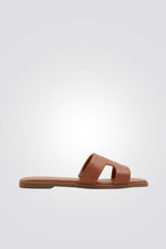 כפכף רצועות בצבע חום