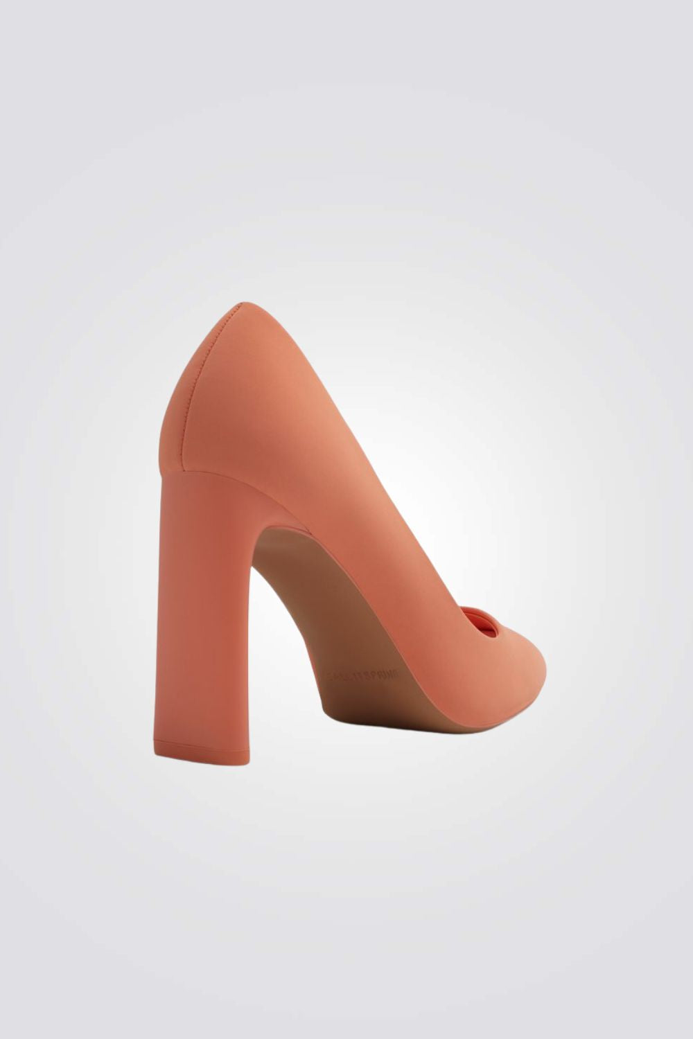 נעל עקב בצבע כתום