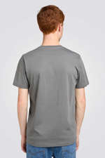 טישירט עם לוגו בצבע אפור