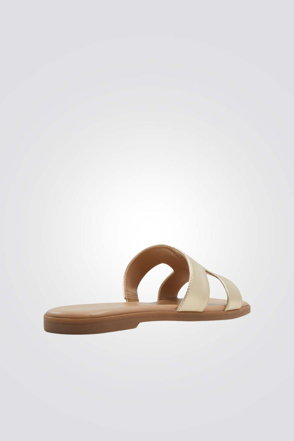 כפכף רצועות בצבע זהב