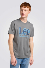 טישירט עם לוגו בצבע אפור