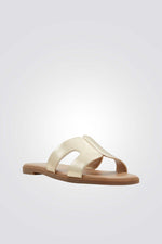 כפכף רצועות בצבע זהב