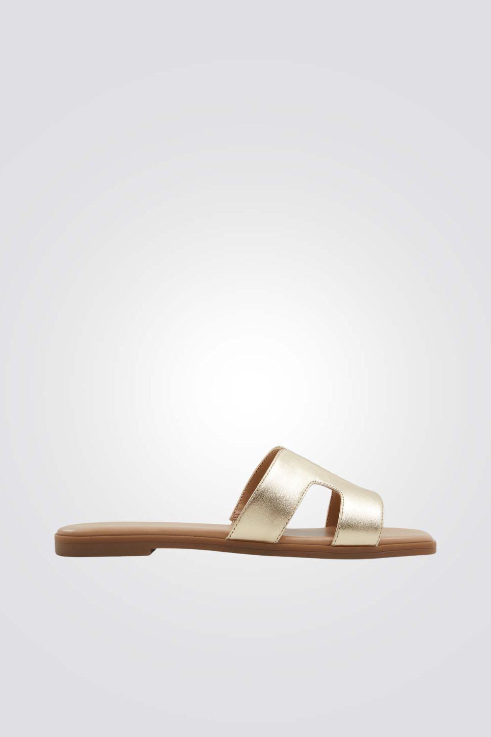 כפכף רצועות בצבע זהב