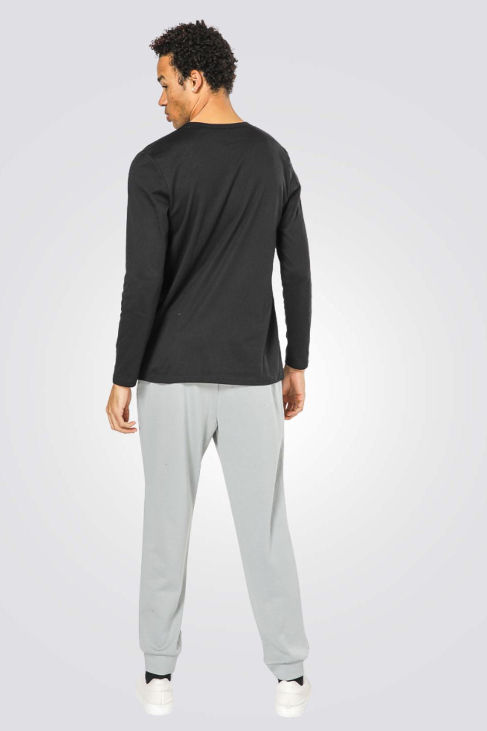 מארז 2 חולצות פלנל צווארון וי שחור