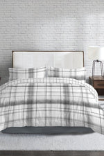 סט מצעים זוגי 160/200 ס"מ כותנה סאטן דגם B&W Checks