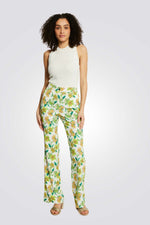 מכנסיים עם הדפס פרחוני