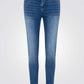 ג'ינס לנשים בצבע כחול בהיר - 2