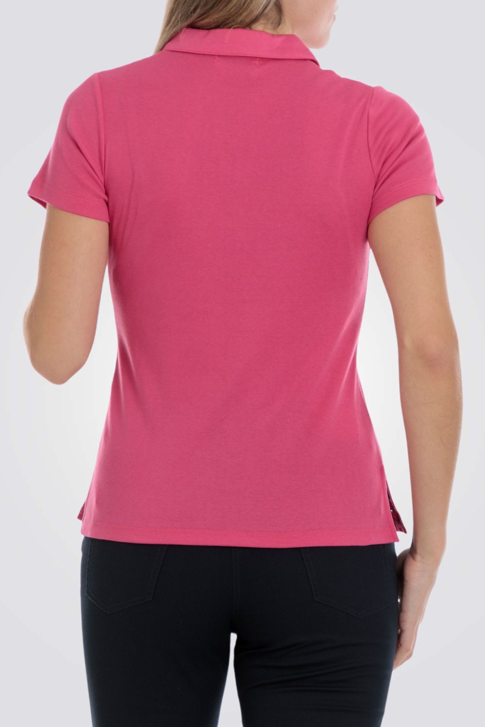 חולצת פולו בצבע ורוד