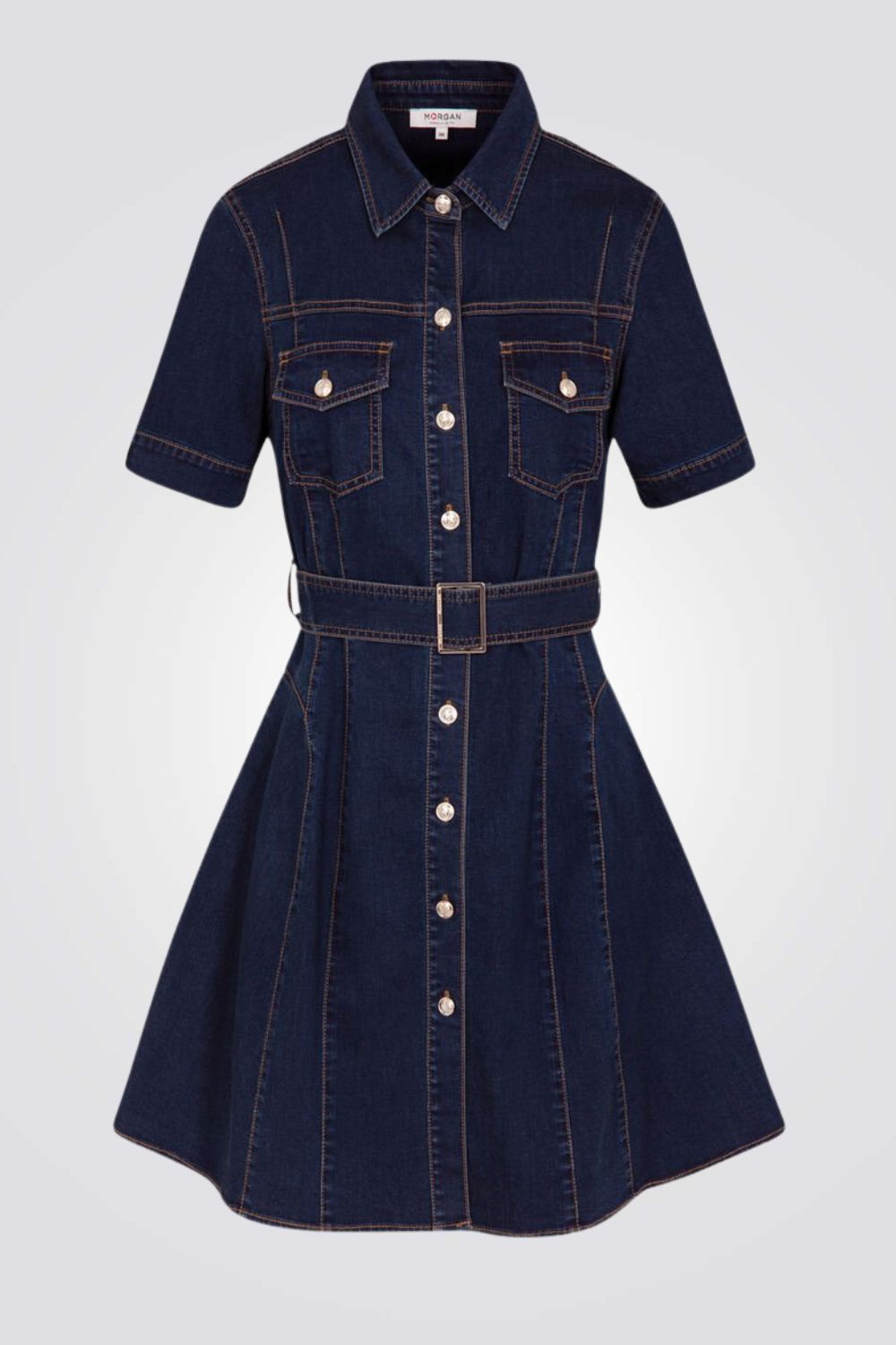 שמלה ג'ינס עם כפתורים