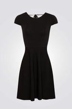 שמלה עם תחרה בצבע שחור