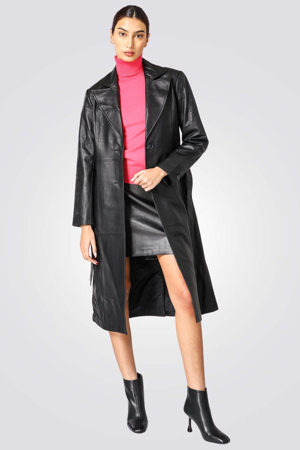 מעיל עור ארוך | קנת קול