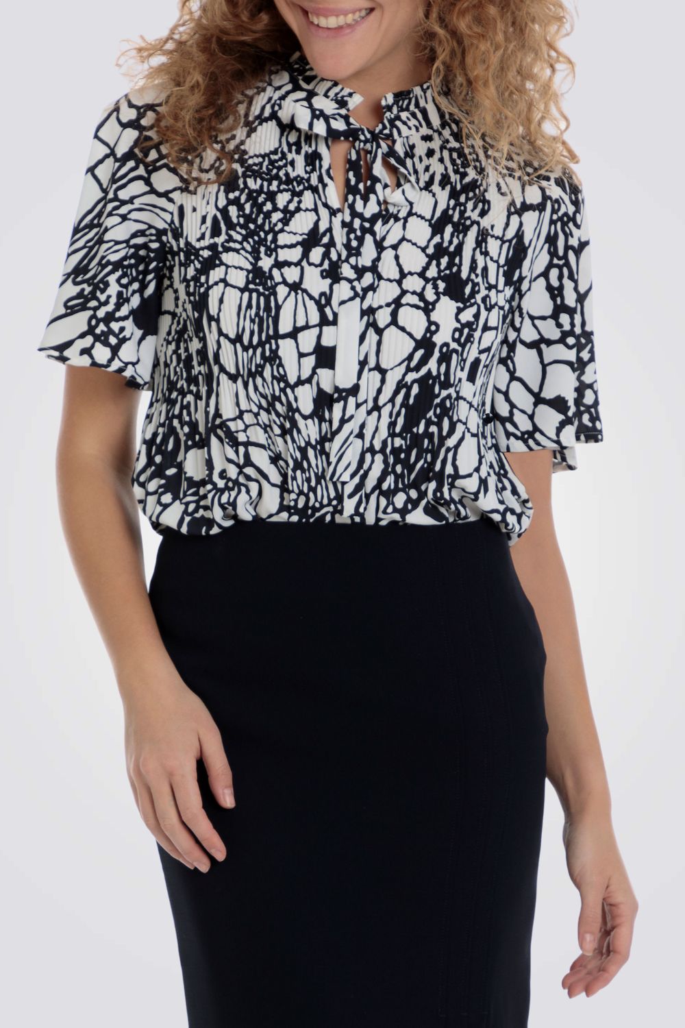 חולצה פליסה עם הדפס