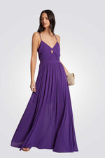 שמלה מקסי סגולה