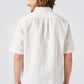 חולצה מכופתרת פשתן בצבע לבן - 2