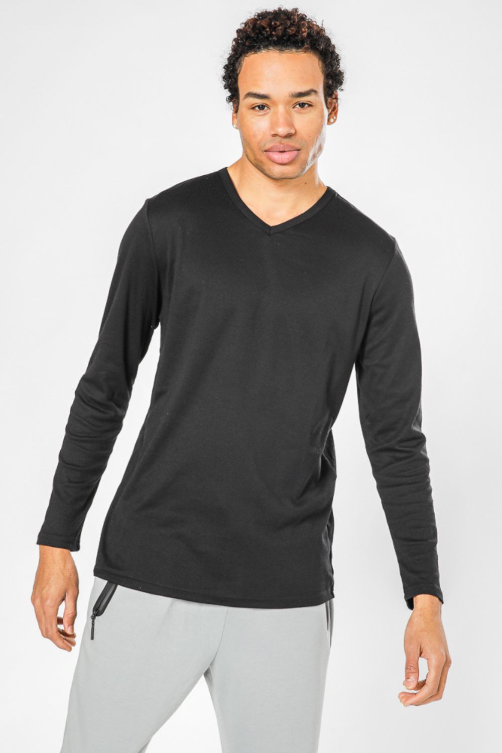 מארז 2 חולצות פלנל צווארון וי שחור