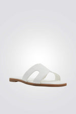 כפכף רצועות בצבע לבן