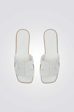 כפכף רצועות בצבע לבן