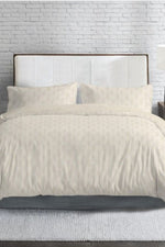 סט מצעים זוגי רחב 180/200 ס"מ כותנה סאטן דגם HUDSON