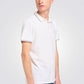 חולצת פולו עם לוגו בצבע לבן - 2