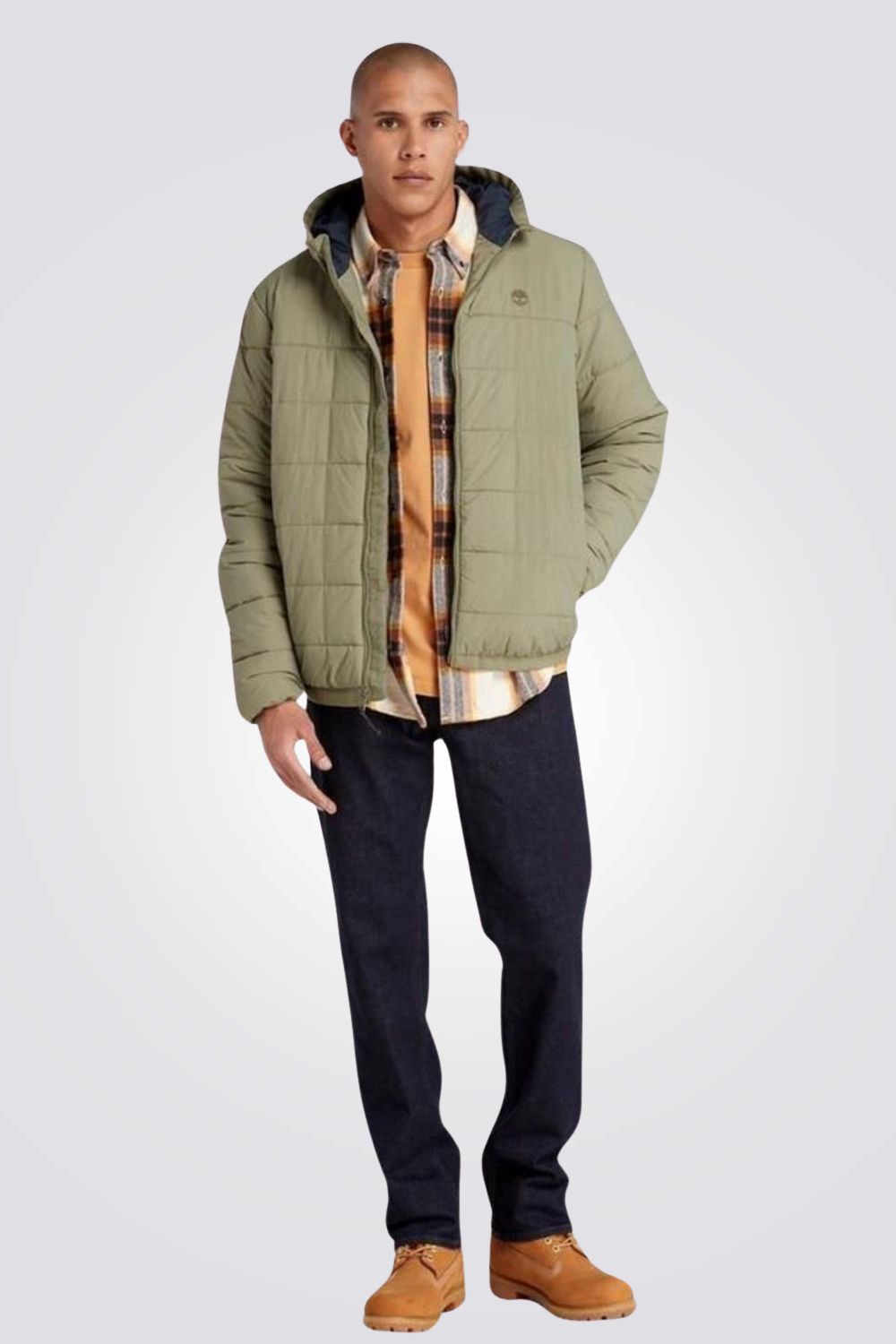 מעיל לגברים  Thermarange בצבע ירוק זית