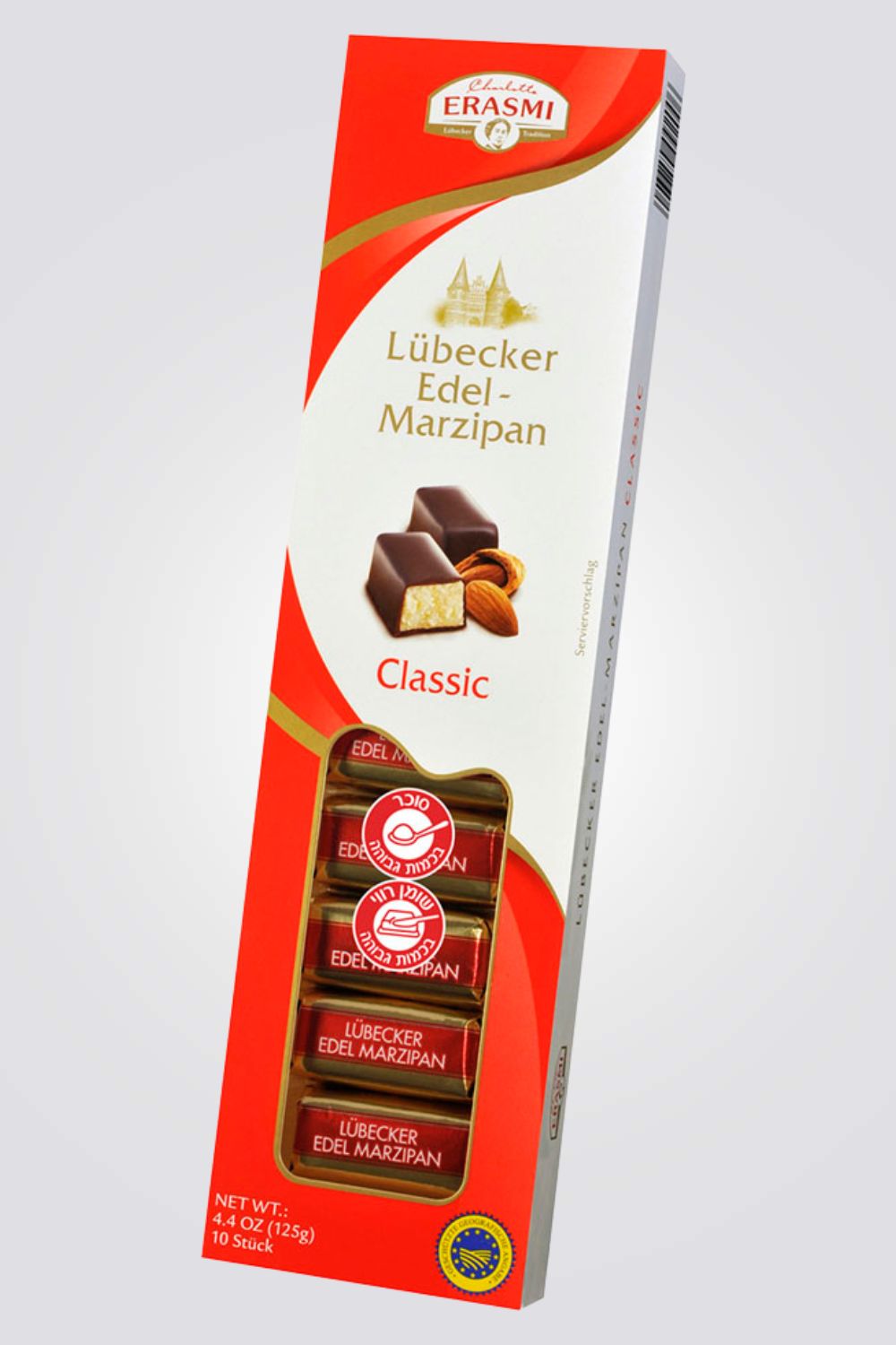 מרציפן מעולה מצופה שוקולד מריר.