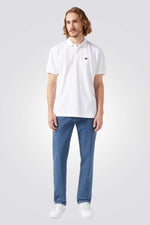 חולצה פולו בצבע לבן