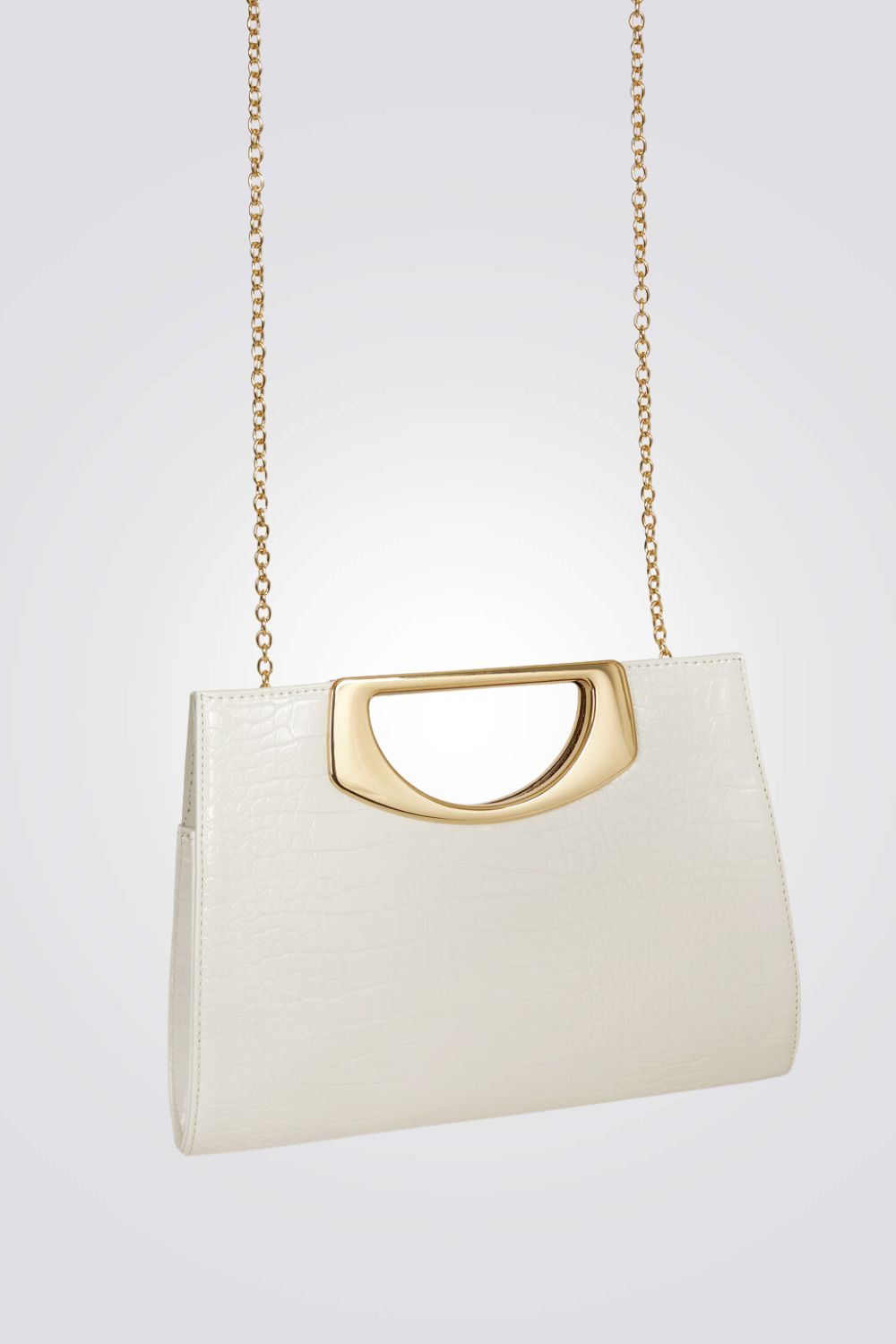 תיק קלאץ' עם אפקט דמוי עור