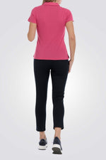 חולצת פולו בצבע ורוד