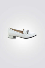 נעלי סירה אלגנטיות בצבע לבן