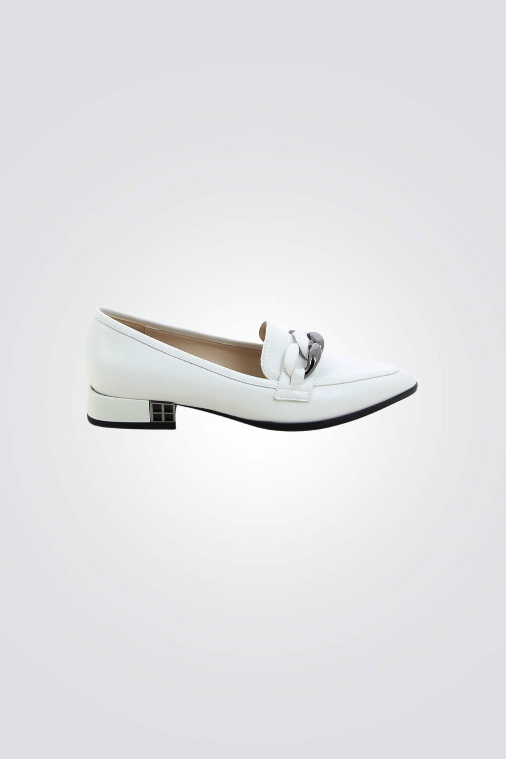 נעלי סירה אלגנטיות בצבע לבן