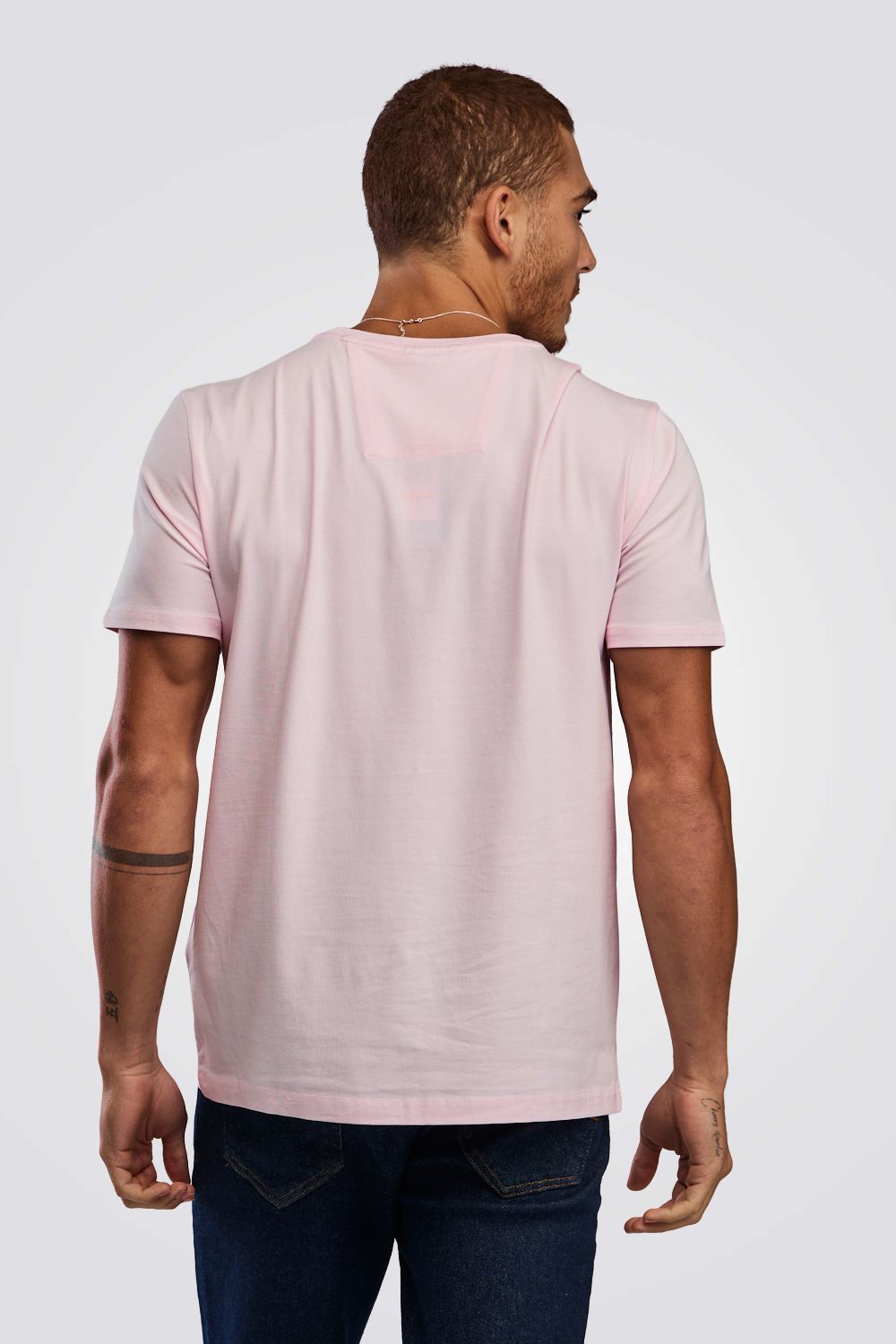 טישירט בייסיק בצבע ורוד
