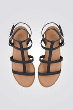 סנדלים גבוהות בצבע שחור