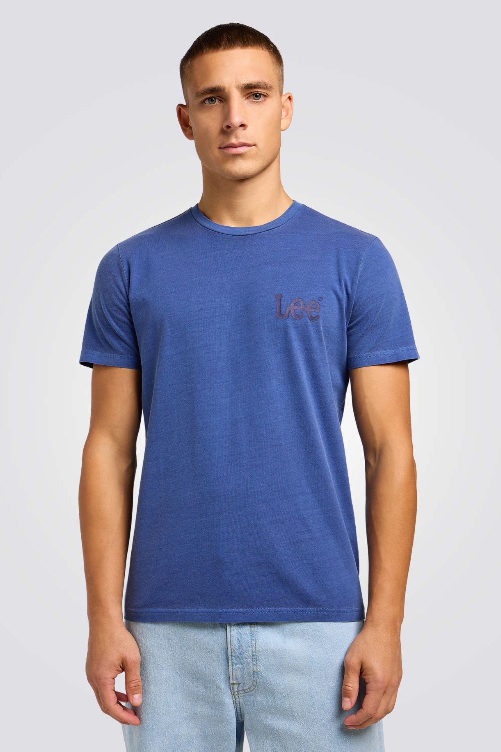 טישירט לוגו בצבע כחול