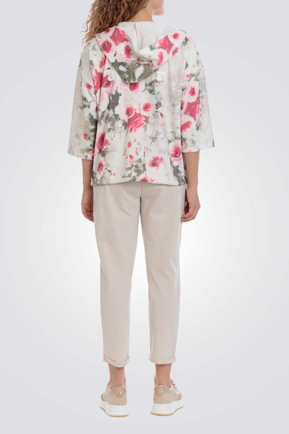 ג'קט עם הדפס פרחוני