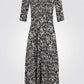 שמלה מקסי עם הדפס אבסטרקטי - 4
