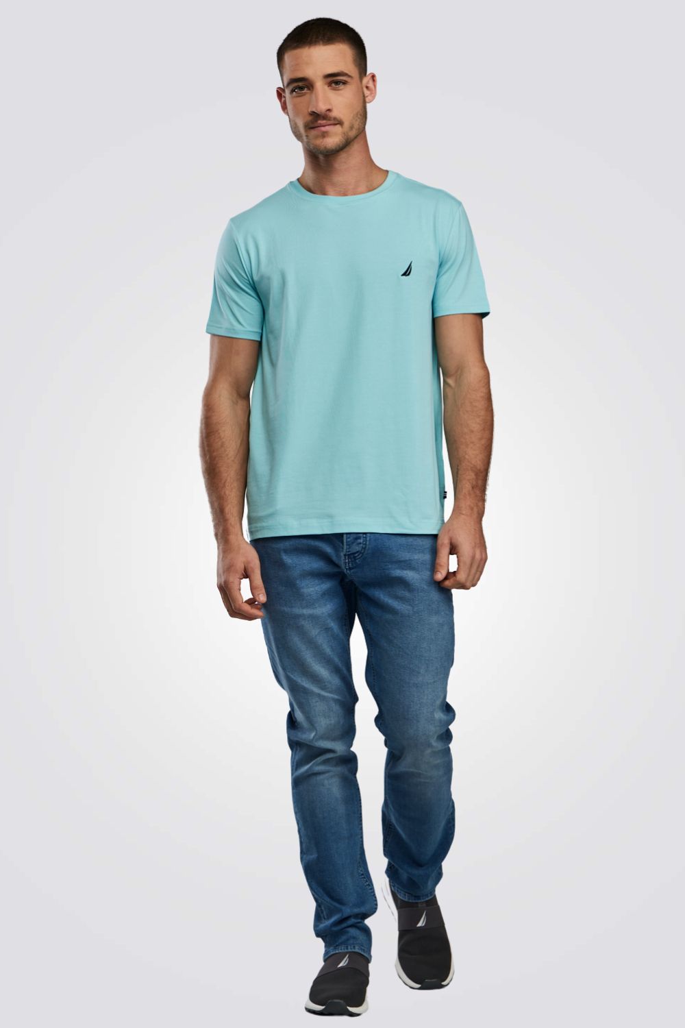 טישירט בייסיק בצבע תכלת