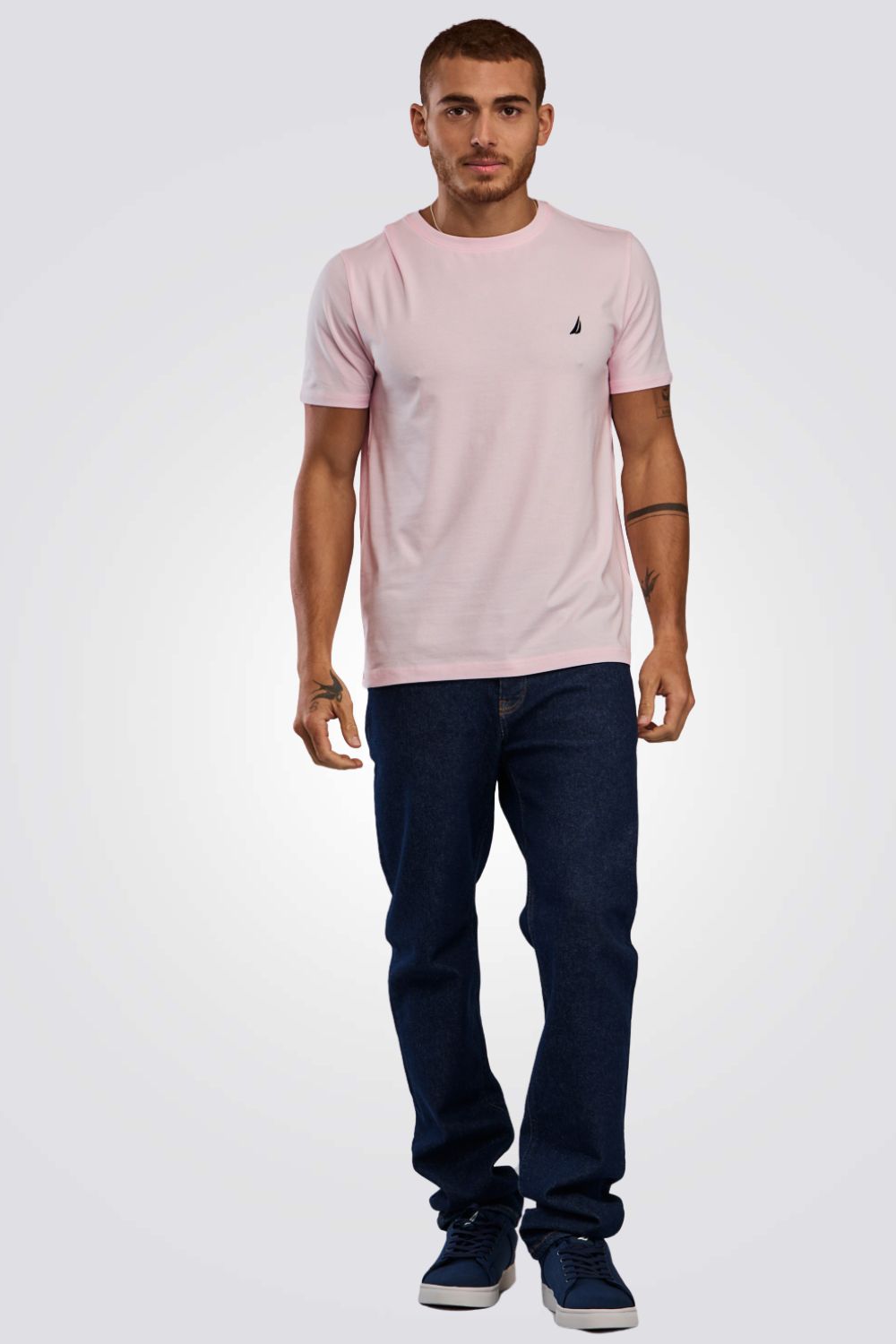 טישירט בייסיק בצבע ורוד