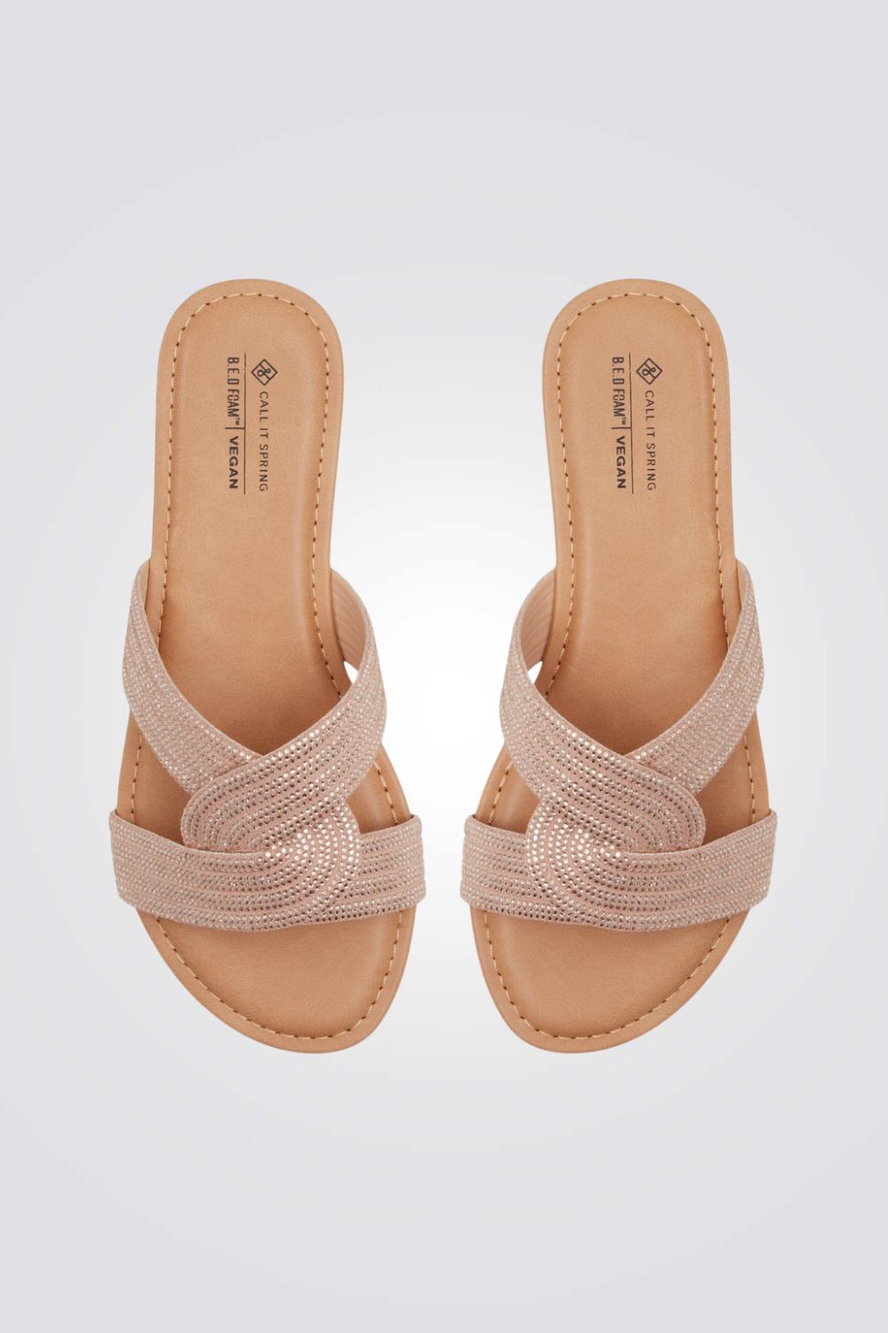 כפכף בצבע רוז גולד