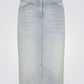 חצאית ג'ינס בצבע כחול בהיר - 4