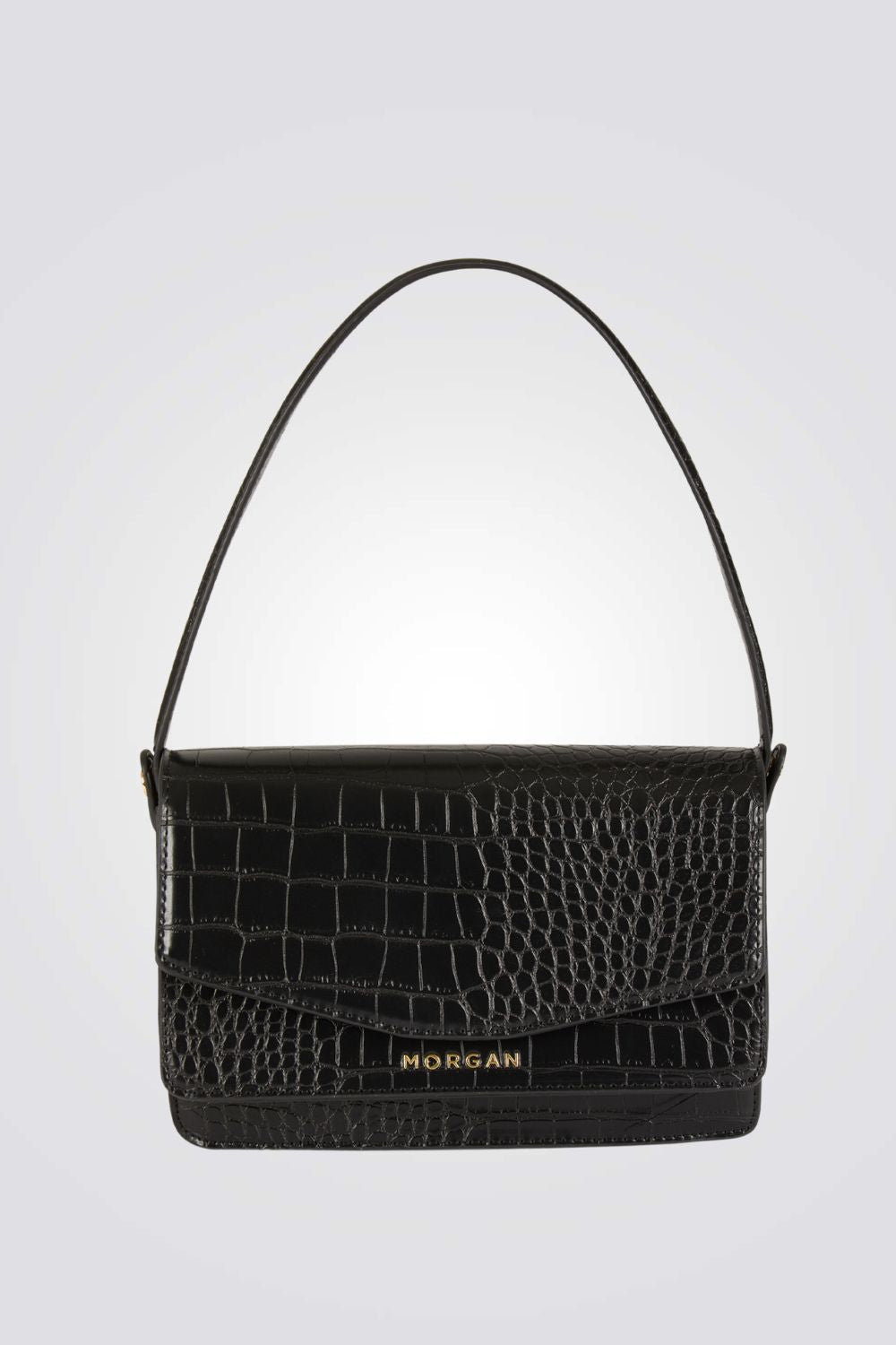 תיק שחור עם לוגו בצבע זהב