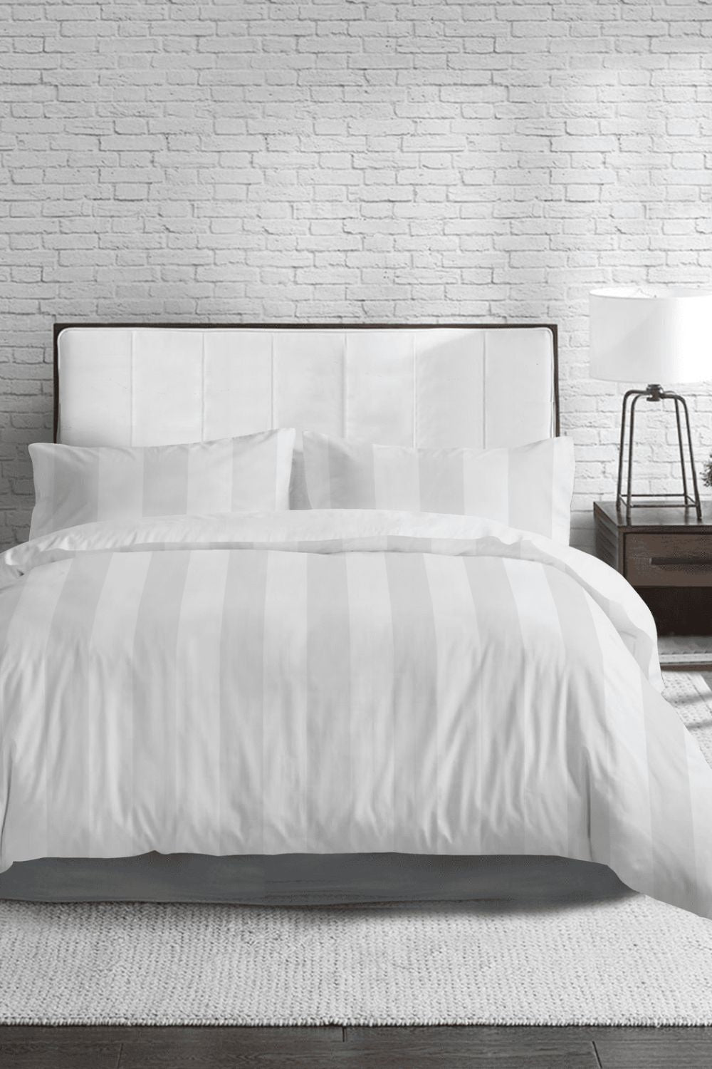 סט מצעים זוגי 180/200 ס"מ דגם STRIPE