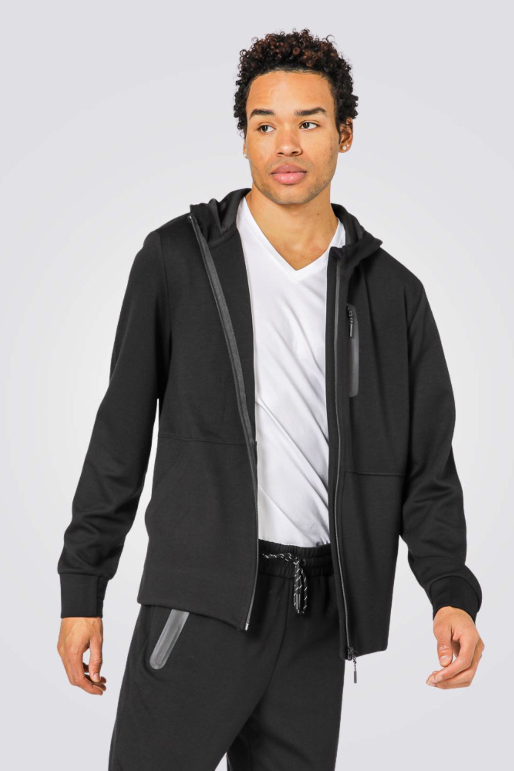 קרדיגן קפוצון סקובה שחור