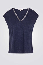 חולצה עם צווארון תחרה