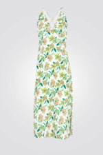 שמלה מקסי עם הדפס פרחוני