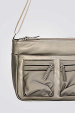 תיק כתף בצבע זהב